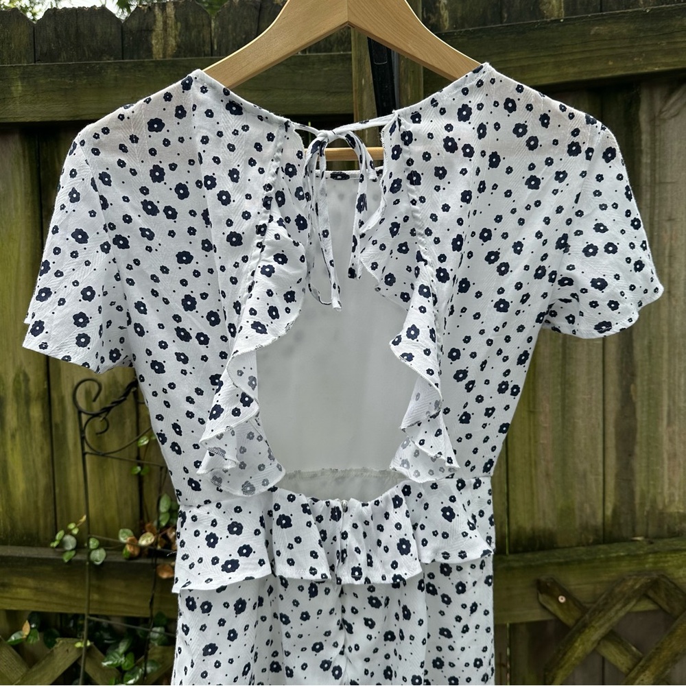 Princess Polly Nate Micro Mini Dress White‎ Floral Size 4 - Picture 13 of 13